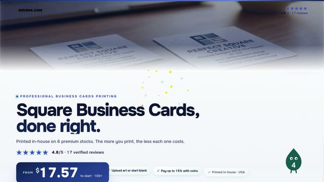 Square Business Cards product video