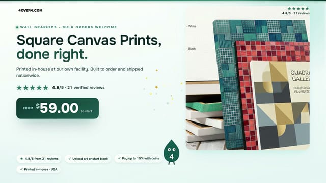 Square Canvas Prints product video