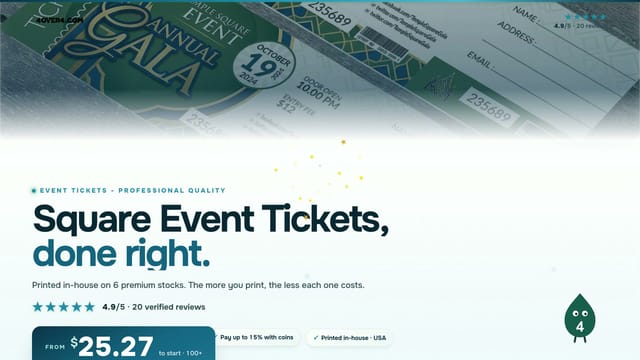 Square Event Tickets product video