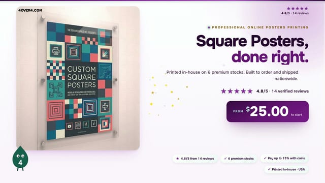 Square Posters product video