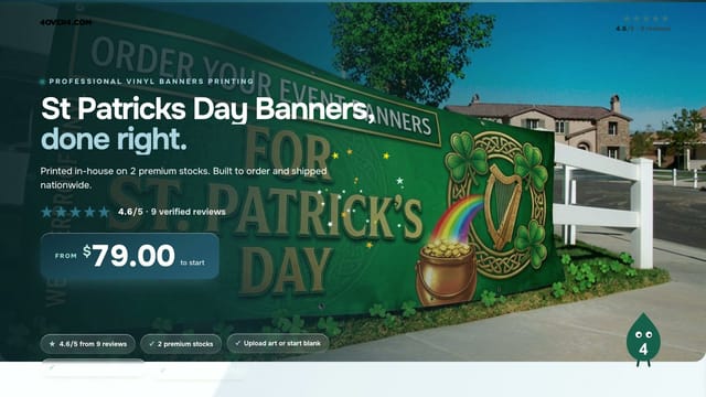 St Patricks Day Banners product video