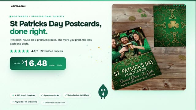 St Patricks Day Postcards product video