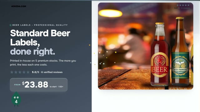 Standard Beer Labels product video
