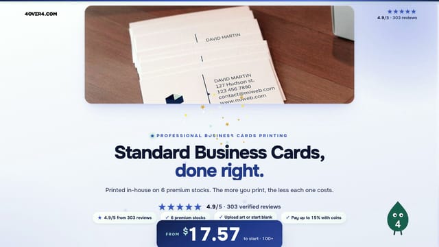 Standard Business Cards product video