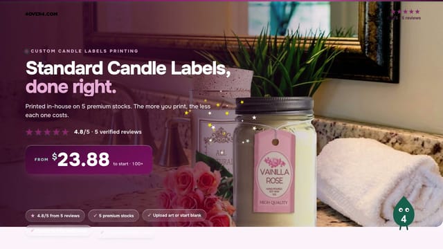 Standard Candle Labels product video
