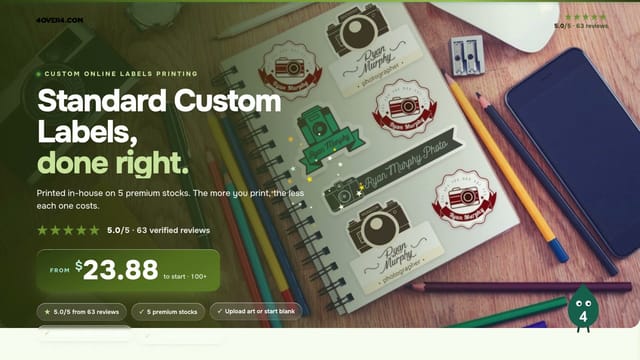 Standard Custom Labels product video