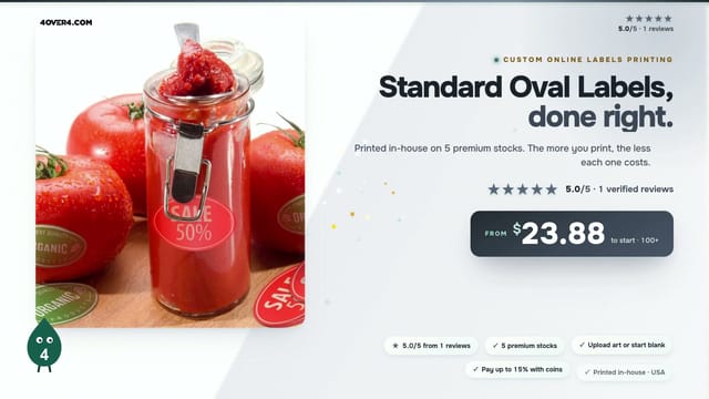 Standard Oval Labels product video
