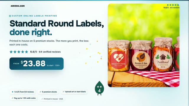 Standard Round Labels product video