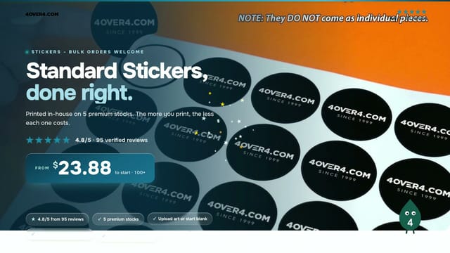 Standard Stickers product video