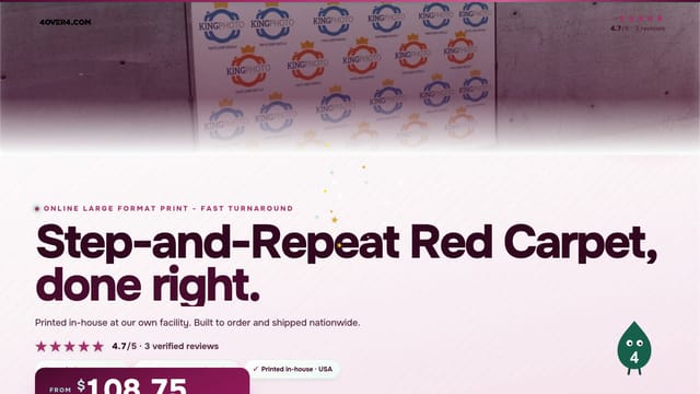 Step-and-Repeat Red Carpet product video