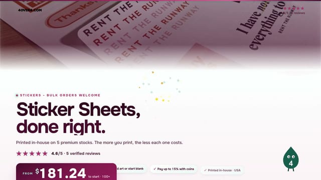 Sticker Sheets product video