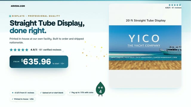 Straight Tube Display product video