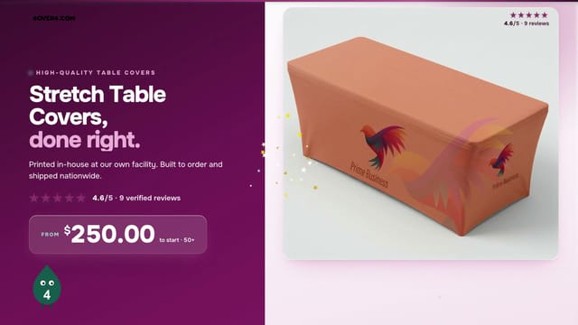 Stretch Table Covers product video