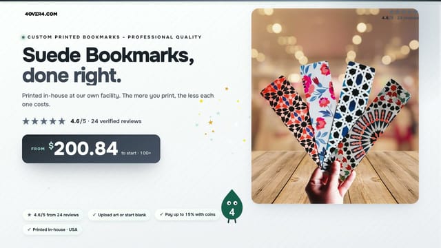 Suede Bookmarks product video