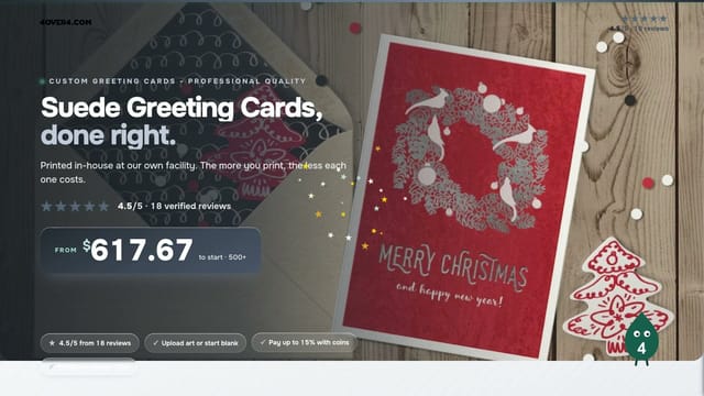 Suede Greeting Cards product video
