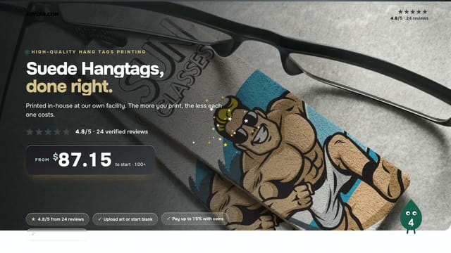 Suede Hangtags product video