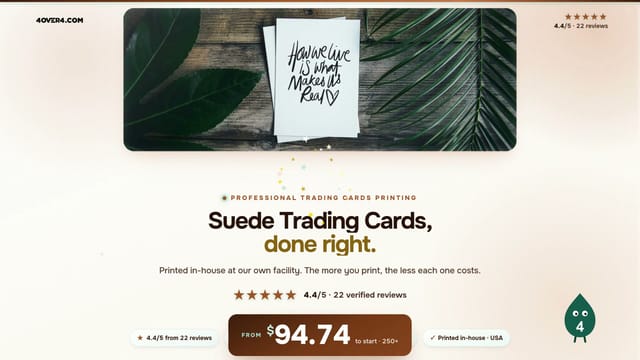 Suede Trading Cards product video