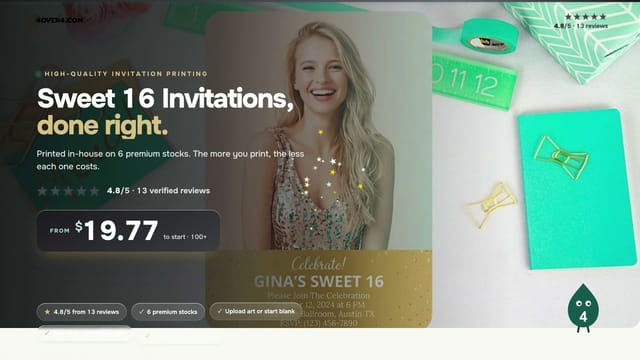 Sweet 16 Invitations product video