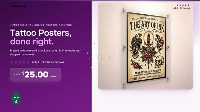Tattoo Posters product video
