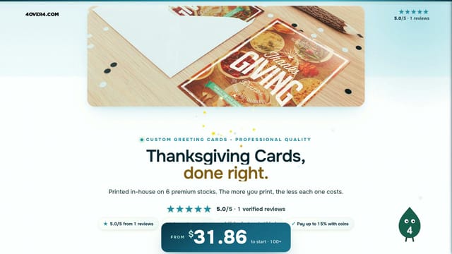 Thanksgiving Cards product video