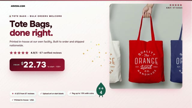 Tote Bags product video