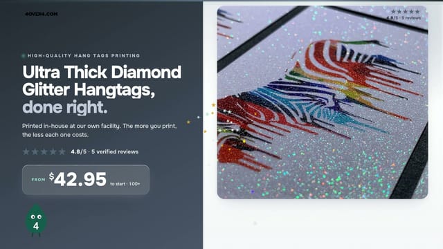 Ultra Thick Diamond Glitter Hangtags product video