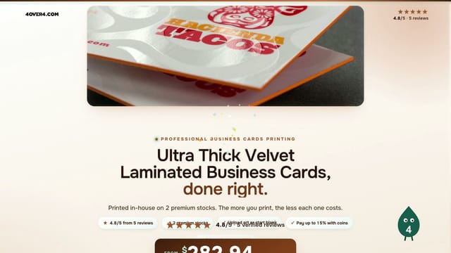 Ultra Thick Velvet Laminated Business Cards product video