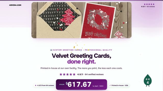 Velvet Greeting Cards product video