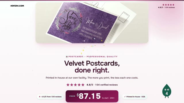 Velvet Postcards product video