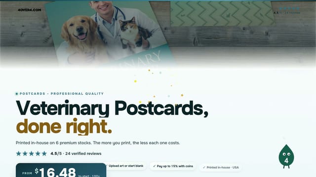 Veterinary Postcards product video