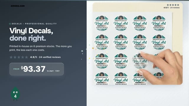 Vinyl Decals product video