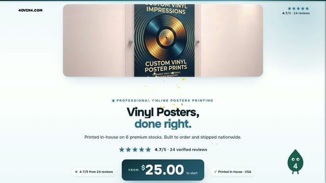 Vinyl Posters product video