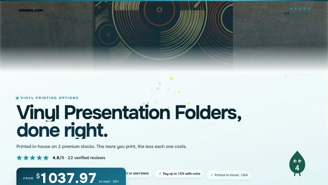 Vinyl Presentation Folders product video
