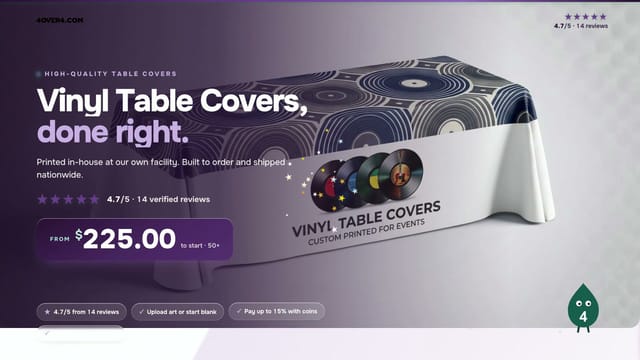 Vinyl Table Covers product video
