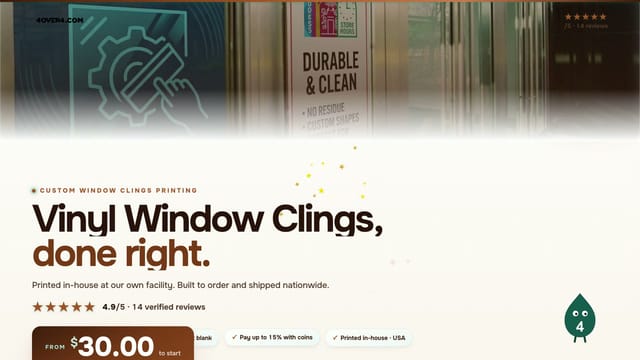 Vinyl Window Clings product video