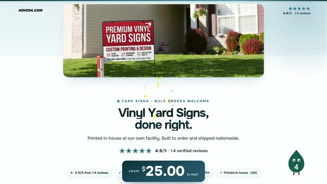 Vinyl Yard Signs product video