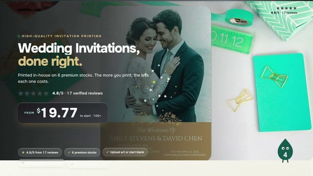 Wedding Invitations product video