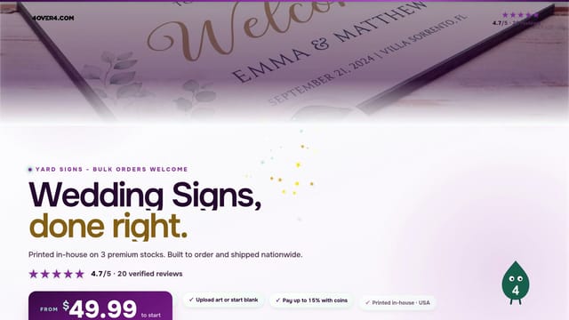 Wedding Signs product video