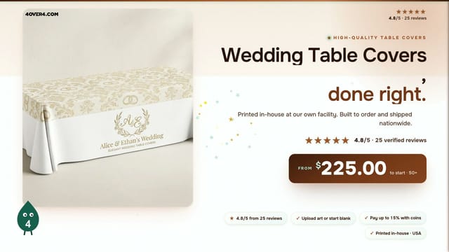 Wedding Table Covers product video