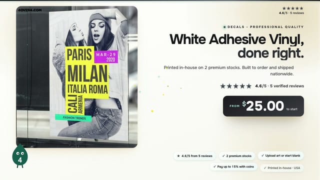 White Adhesive Vinyl product video