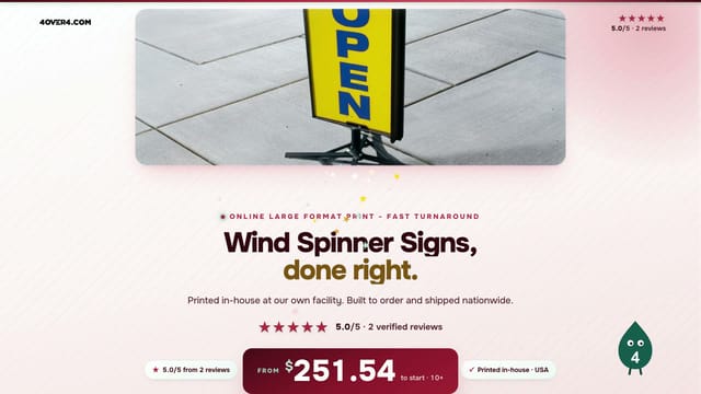 Wind Spinner Signs product video