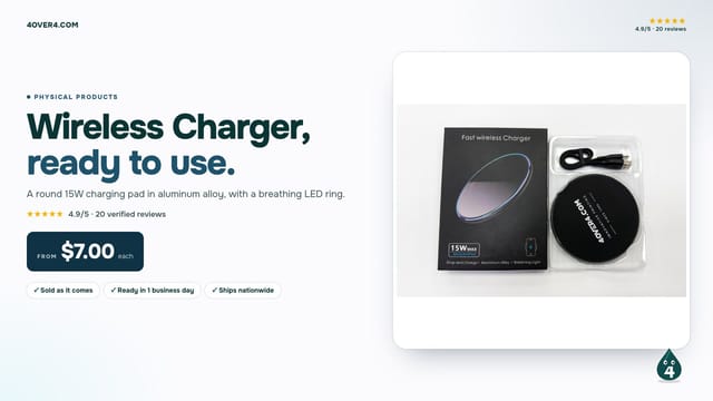 Wireless Charger product video