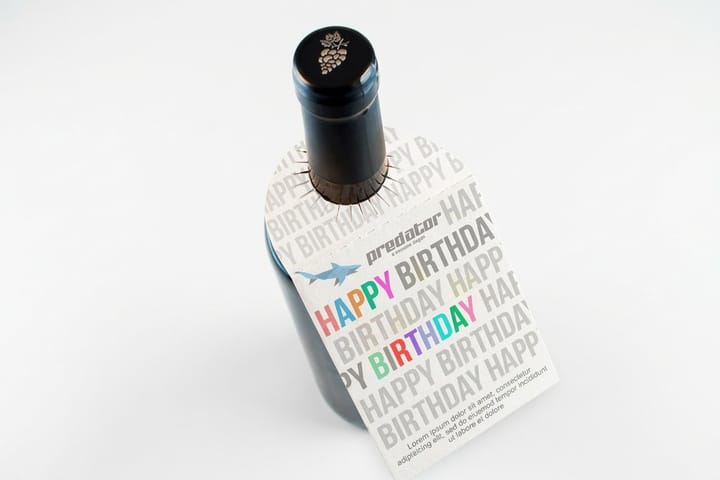 Bottle Neck Hang Tags printed by 4OVER4