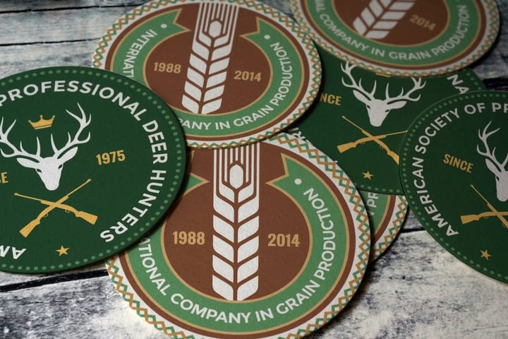 Drink Coasters printed by 4OVER4