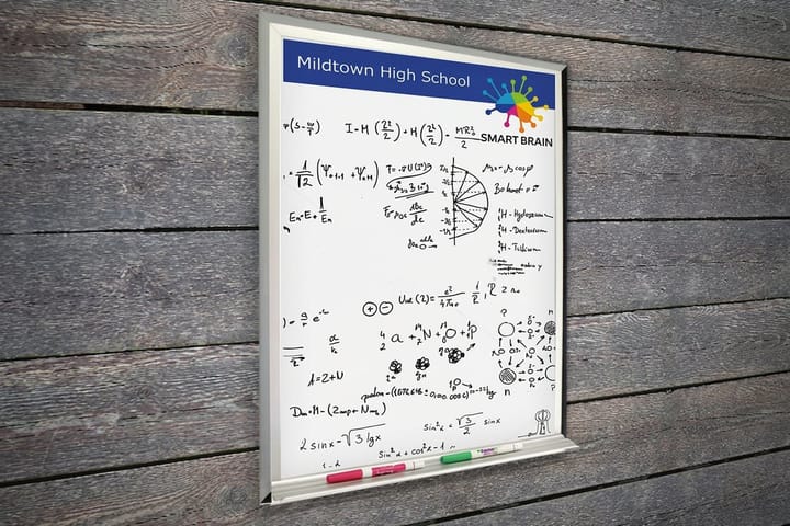 office inspiration wall art drawn on a dry erase graphics panel printed by 4OVER4