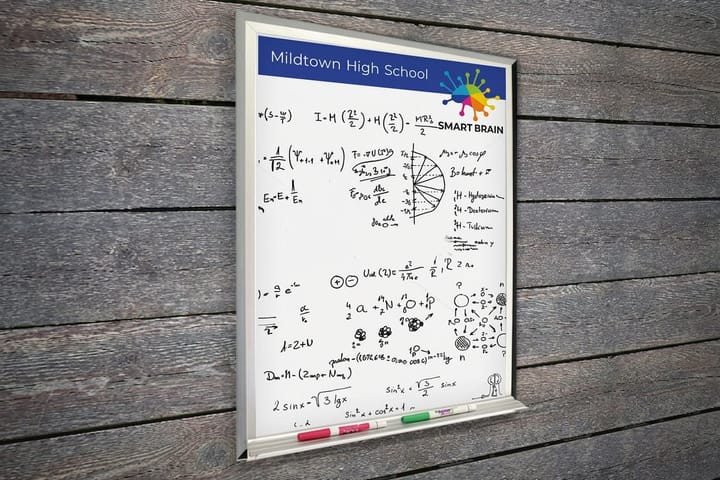 illustrated restaurant menu art drawn on a dry erase poster board printed by 4OVER4