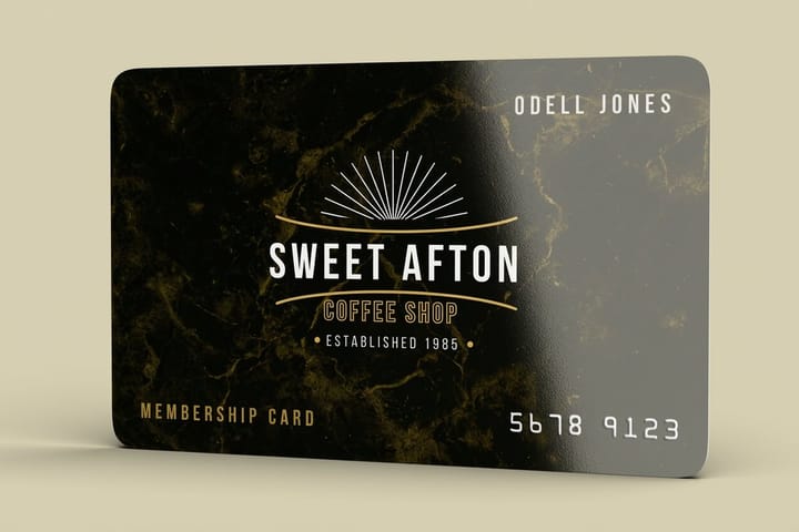 Plastic Membership Cards printed by 4OVER4