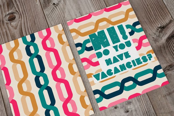 Standard Postcards from 4OVER4, part of a cannabis dispensary packaging set