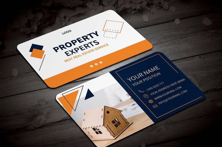 Real Estate Business Cards printed by 4OVER4