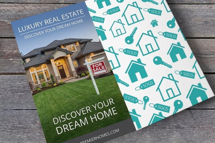 Real Estate Brochures printed by 4OVER4